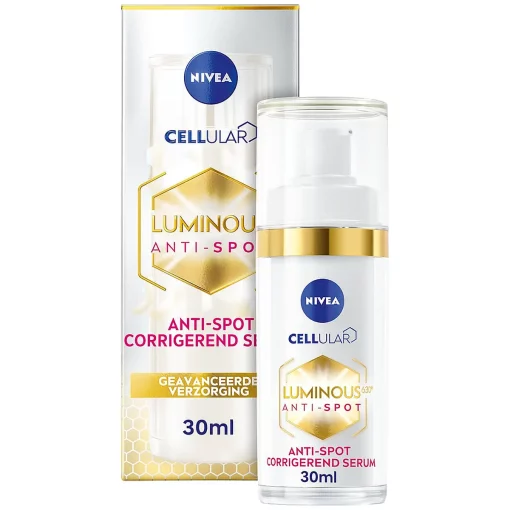 nivea-cellular-luminous-anti-pigment-corrigerend-serum verpakking met inhoud