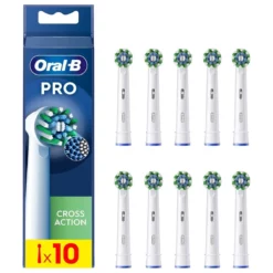 ORAL-B Pro Cross Action - Opzetborstels met CleanMaximiser Technologie - 10 Stuks