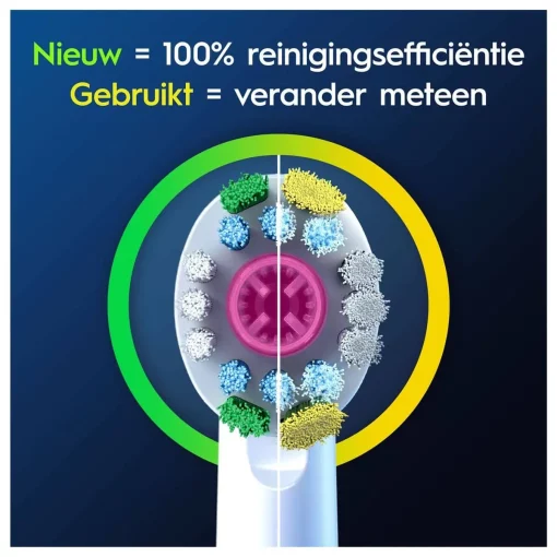 Oral-B Pro 3D White Opzetborstels met CleanMaximiser Technologie - 4 Stuks - Afbeelding 4