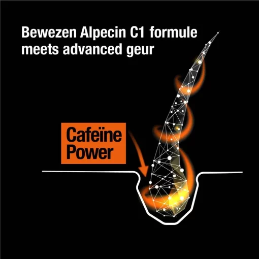 Alpecin Cafeïne Shampoo C1 Black met Nieuwe Geur 3x 250ml | Natuurlijke Haargroei Shampoo voor Mannen - Afbeelding 3