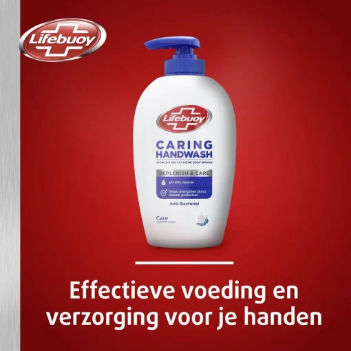 Hygiënisch Schone Handen? LIFEBUOY Caring Handzeep 6x250ml - Afbeelding 8