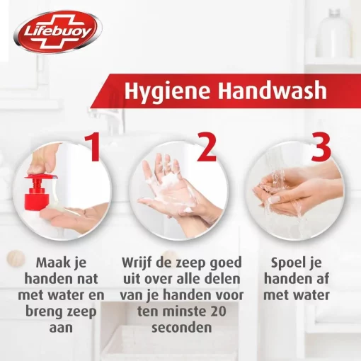 Hygiënisch Schone Handen? LIFEBUOY Caring Handzeep 6x250ml - Afbeelding 9