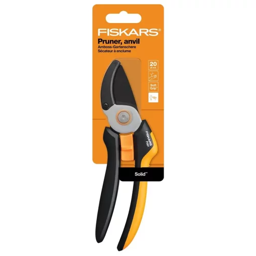 Fiskars Snoeischaar Solid Aambeeld (P361) verpakking