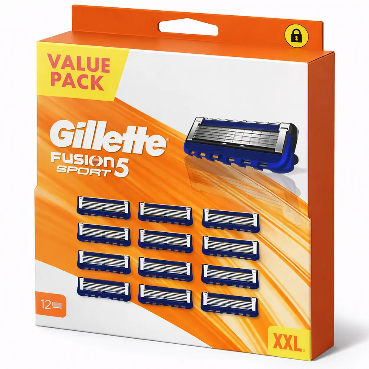 Gillette Fusion5 Sport 12x VALUEPACK navulmesjes 3 Gillette Fusion5 Sport 12x VALUEPACK navulmesjes