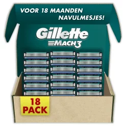 Superprijs! Gillette Mach3 Mesjes 18-Pack