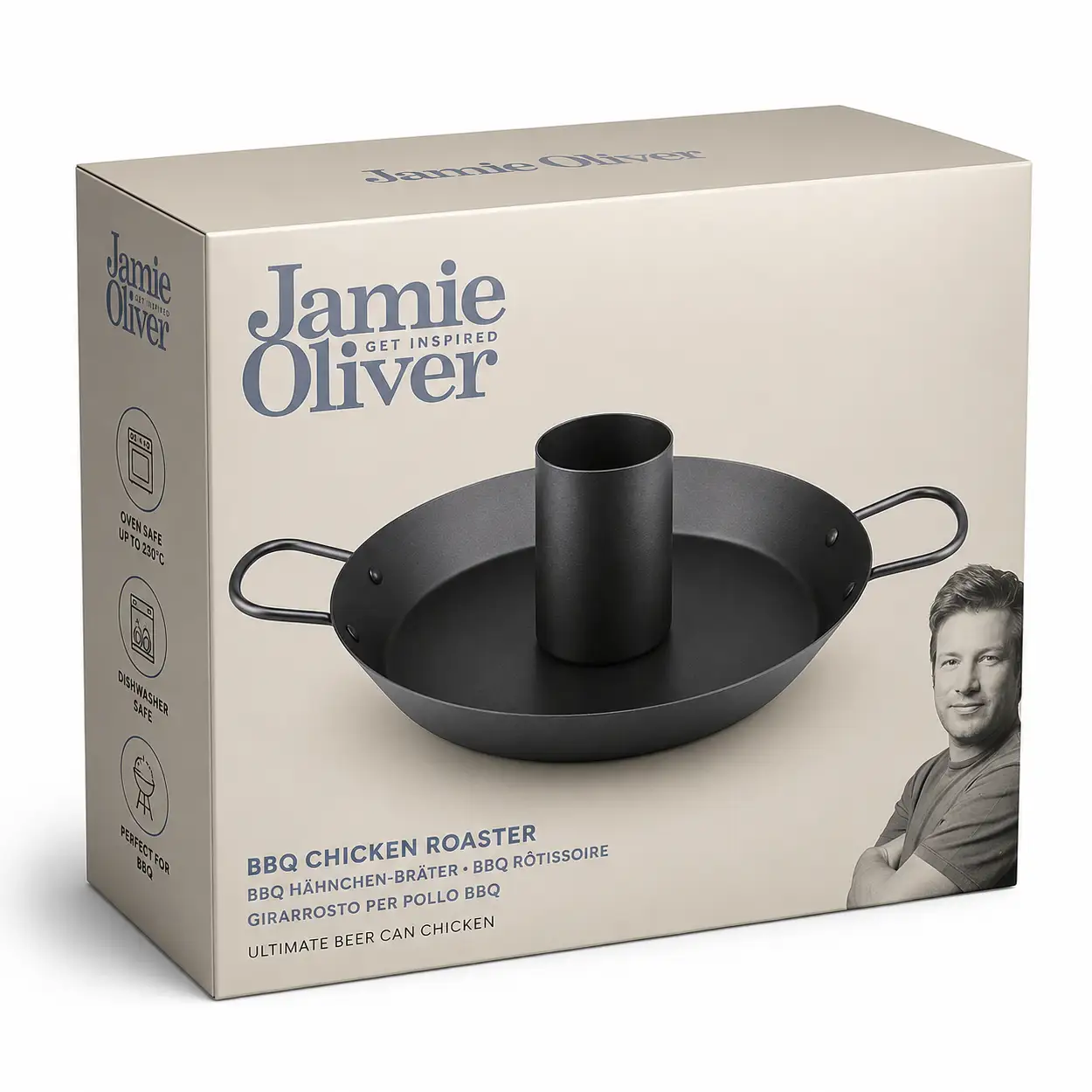 Jamie Oliver BBQ Kipgrill 30cm Anti-Aanbak & Vaatwasserbestendig 2 Jamie Oliver BBQ Kipgrill Kipbrader 30cm Anti-aanbak & Vaatwasser proof