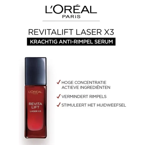 L'Oreal Paris Revitalift Laser X3 Serum Anti-Age what it does