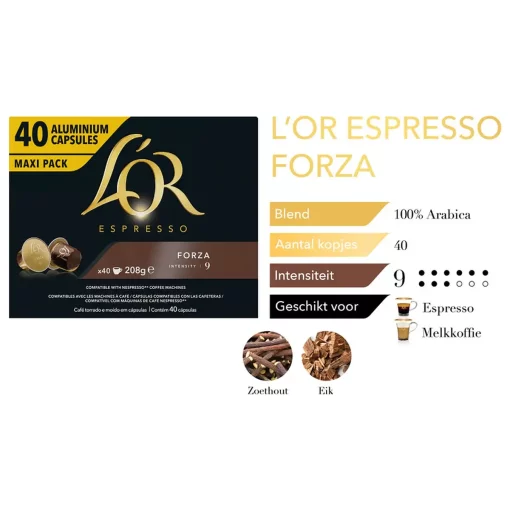 L'Or Forza Capsules 4x40 smaak