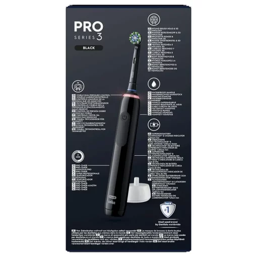 ORAL-B 3000 PRO Bllack Edition achterzijde doos