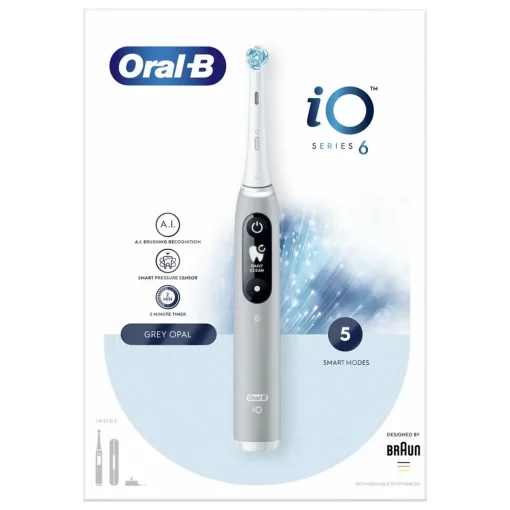 Oral-B iO6 Grey Opal Elektrische Tandenborstel doos2