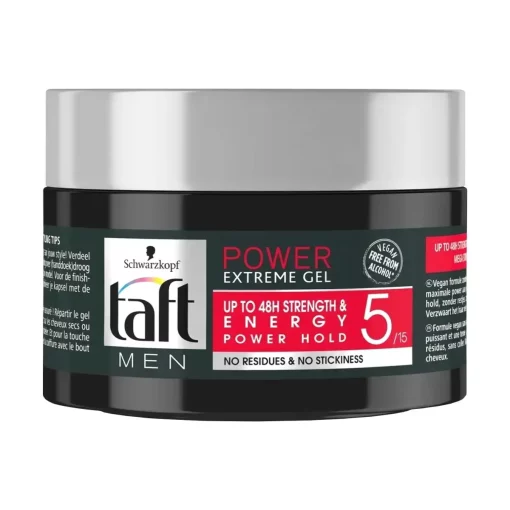 Professionele styling met Taft Gel Power Extreme 6-pack by Schwarzkopf