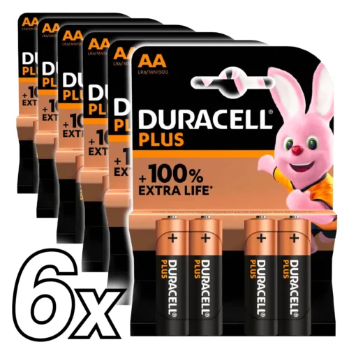 Duracell Plus AA 6x4 stuks