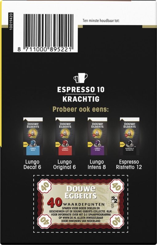 Douwe Egberts Espresso Krachtig - Intensiteit 10/12 - 5 x 40 capsules - Afbeelding 7