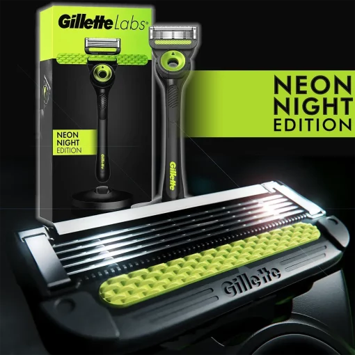 Gillette Neon Night Edition closeup blade