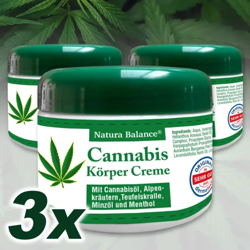 Natura Balance Cannabis Creme 3x125ml