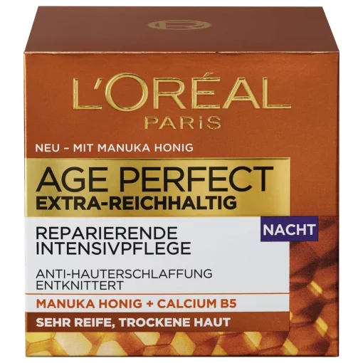 L'ORÉAL PARIS Nachtcrème AGE PERFECT Extra Rijke Manuka Honing, 50 ml - Afbeelding 4