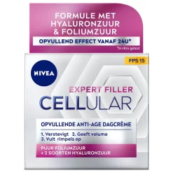 NIVEA Cellular Expert Filler Hyaluronzuur Anti-Age Dagcrème SPF 15