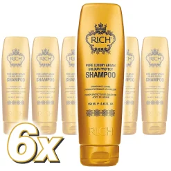 rich pure luxury argan colour protect shampoo 6x