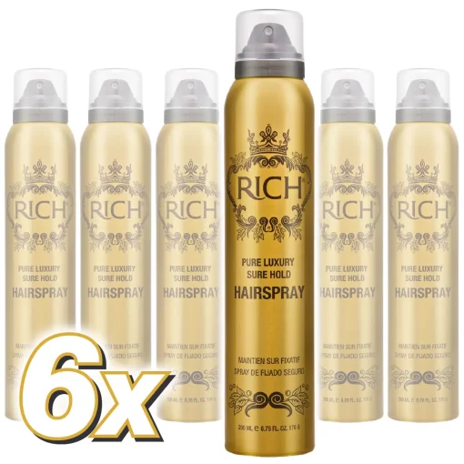 rich pure luxury sure hold hairspray