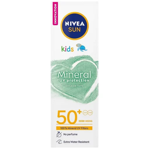 Nivea Sun Kids Mineral UV Protection Zonnebrandcrème Gezicht SPF50 50ml - verpakking