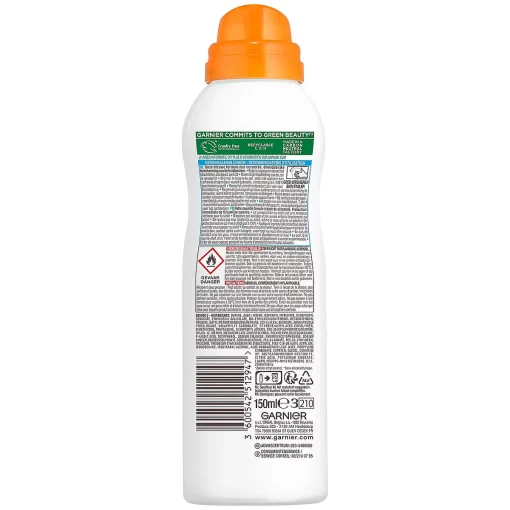 Ambre Solaire Kids Anti-Zand Zonnebrandspray SPF 50+ Ceramide Protect achterzijde