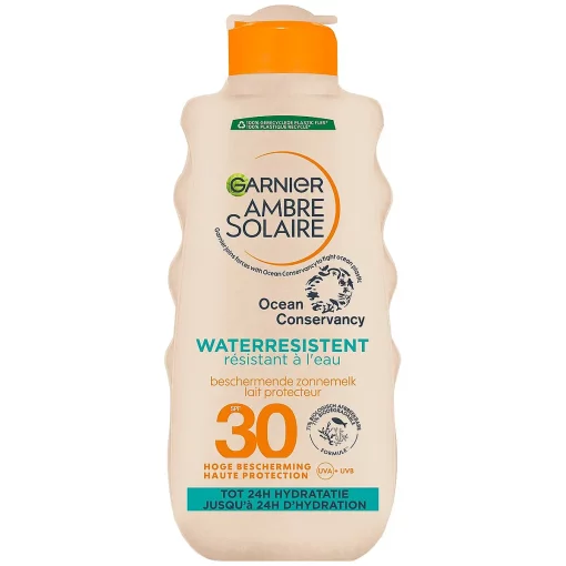 Garnier Ambre Solaire Waterresistente Zonnebrand crème SPF30 - 200ml voorzijde