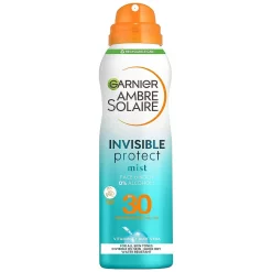 Garnier Ambre Solaire Zonnebrand Invisible Protect Mist SPF30 spray met Vitamine E+ Aloe Vera 200ml verapakking spray