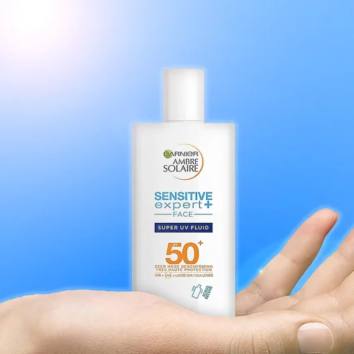 Factor 50 Zonnebrand Garnier Ambre Solaire SPF50+ Sensitive Expert+ 40ml