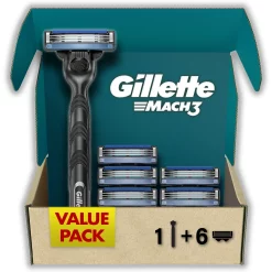 Gillette Mach3 VALUEPACK - 1 houder + 6 mesjes