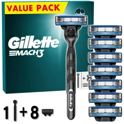 Gillette Mach3 VALUEPACK - 1 houder + 8 mesjes