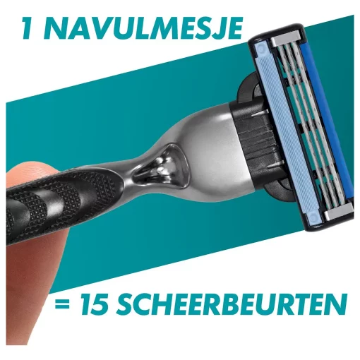 Gillette Mach3 VALUEPACK - 1 mesje= 15 scheerbeurten