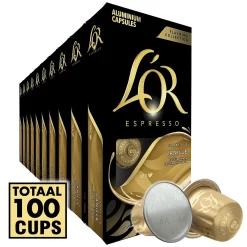 L'Or Vanille Espresso Koffiecups 100 capsules (10x10)