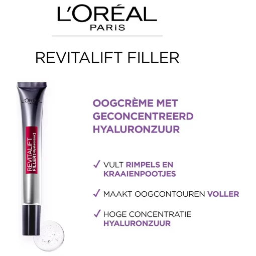 L'Oréal Paris Revitalift Filler Oogcrème - filler