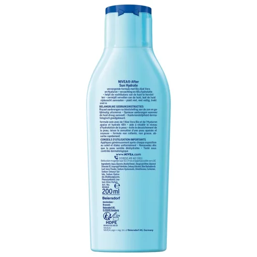 NIVEA SUN Hydraterende & Kalmerende Aftersun Lotion Met hyaluronzuur en Aloë Vera 200 ml