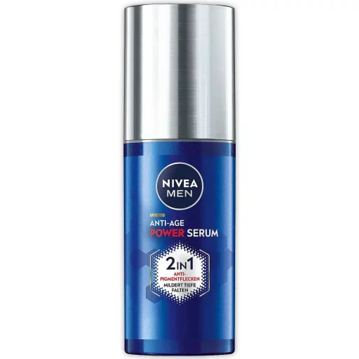 NIVEA MEN Anti-Age 2in1 Power Gezichtsserum Met hyaluronzuur en Luminous630 30 ml flacon