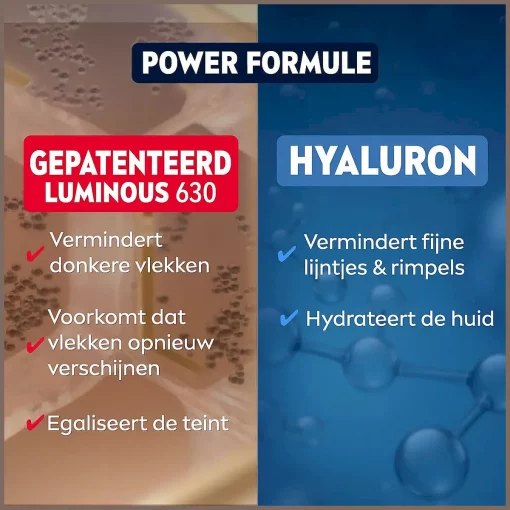 NIVEA MEN Anti-Age 2in1 Power Gezichtsserum Met hyaluronzuur en Luminous630 30 ml hyaluron