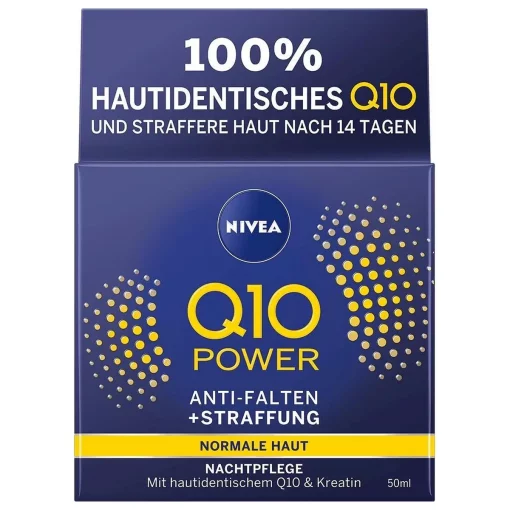 NIVEA Q10 Power Anti-Wrinkle + Firming Night Cream 50ml - voorzijde