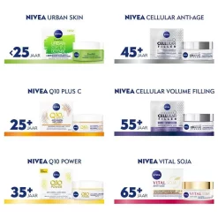 NIVEA Q10 Power Sensitive Day Cream 50ml product range