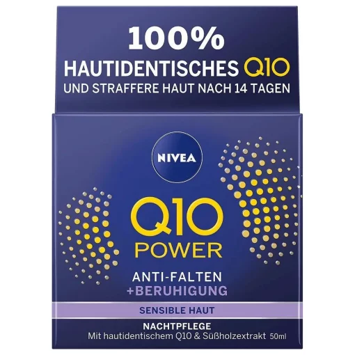 NIVEA Q10 Power Sensitive Nachtcrème Gezicht 50ml origineel