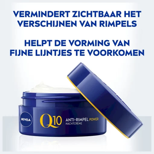 NIVEA Q10 Power Sensitive Nachtcrème Gezicht 50ml vermindert zichtbaar het verschijnen van rimpels