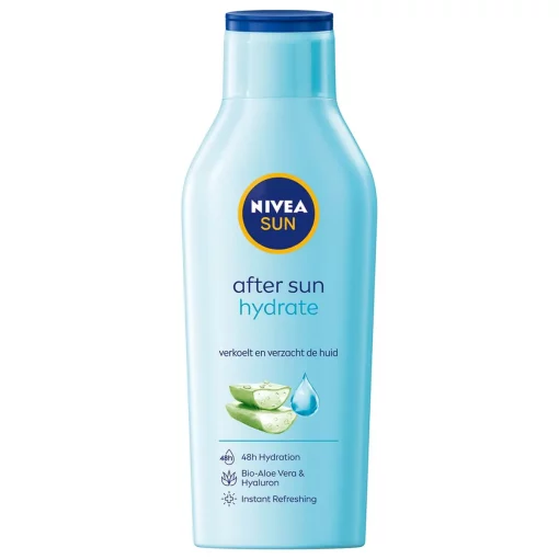 NIVEA SUN Hydraterende en Kalmerende Aftersun Lotion Met Hyaluronzuur en Aloë Vera 400 ml