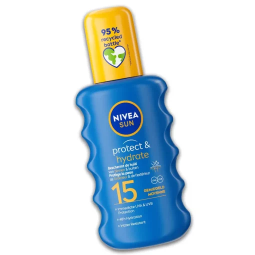 Nivea Sun Protect en Hydrate Zonnebrand Spray SPF15 200ml - product