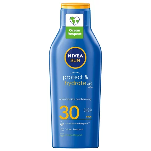 NIVEA SUN Protect en Hydrate Zonnecrème SPF30 Beschermt en hydrateert 400 ml