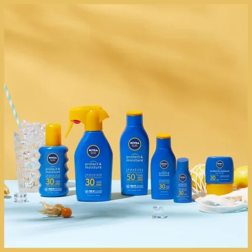 NIVEA SUN Protect en Hydrate Zonnecrème SPF30 Beschermt en hydrateert 400 ml serie