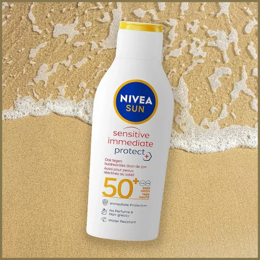 Nivea Sun Zonnebrand Sensitive Immediate Protect Melk SPF50+ 200ml