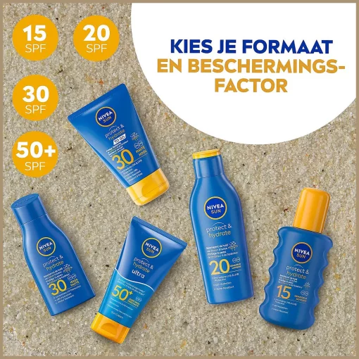 Nivea Sun Zonnebrand Spray Protect en Hydrate SPF20 Zonnespray 200ml - kies je formule!