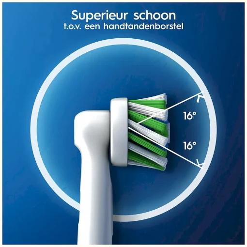 Oral-B CrossAction CleanMaximiser Technologie 4-Pack juiste borstel