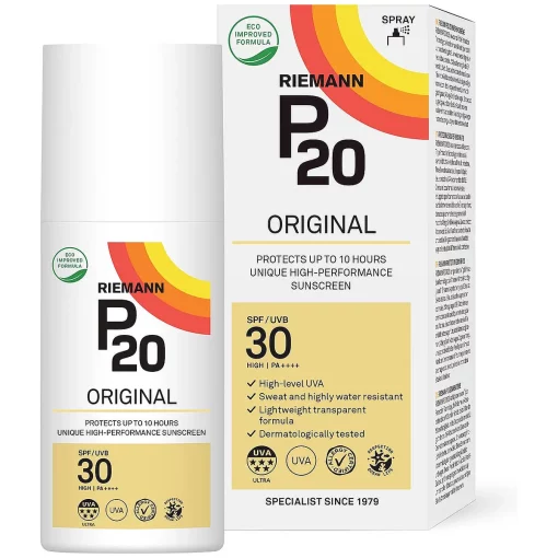 P20 Zonnebrand Original SPF30 Spray Factor 30 - verpakking