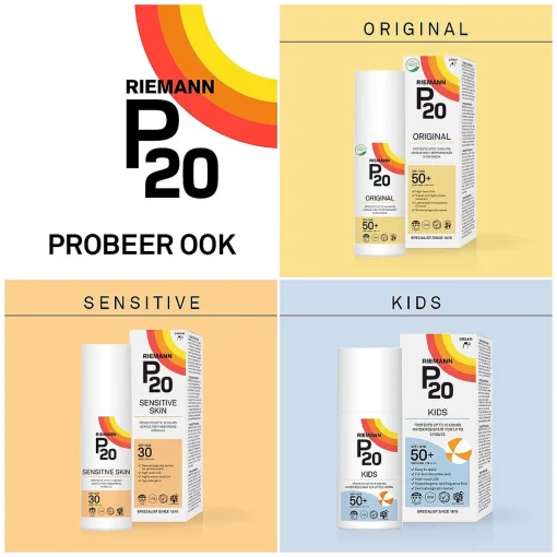 P20 Zonnebrand Original SPF30 Spray Factor 30 - poster