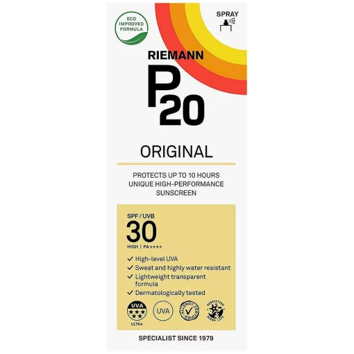 P20 Zonnebrand Original SPF30 Spray Factor 30 - verpakking2